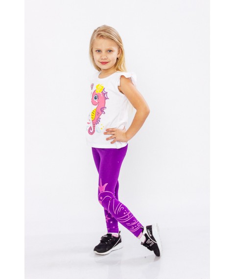 Leggings for girls Wear Your Own 92 Purple (6000-079-33-v18)