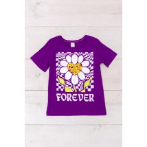 T-shirt for girls Wear Your Own 116 Purple (6021-001-33-1-5-v35)