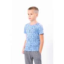 T-shirt for a boy Wear Your Own 122 Blue (6021-002-4-1-v1)