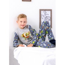 Boys' pajamas Bring Your Own 116 Blue (6076-024-33-4-v24)