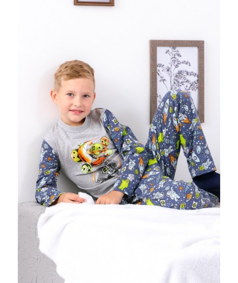 Boys' pajamas Bring Your Own 134 Blue (6076-024-33-4-v3)