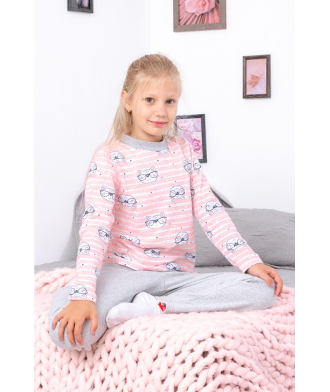 Pajamas for girls (warm) Wear Your Own 128 Pink (6076-024-5-1-v31)