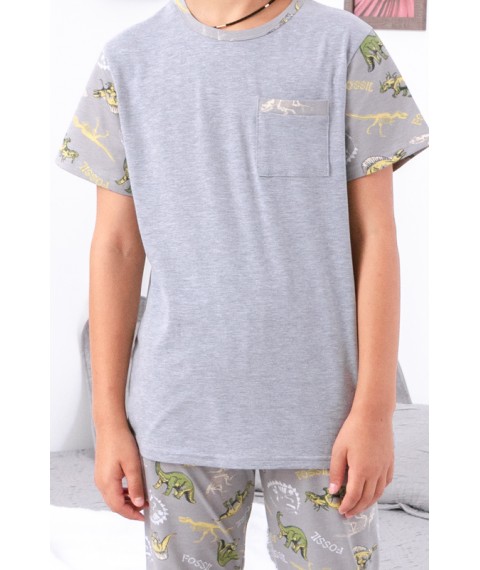 Pajamas for boys (teens) Wear Your Own 146 Gray (6076-043-1-v1)