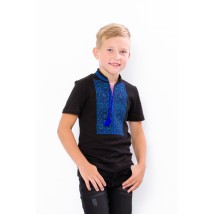 Вишиванка для хлопчика з коротким рукавом Носи Своє 158 Блакитний (6127-015-22-v10)