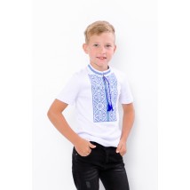 Short-sleeved embroidered shirt for a boy Nosy Svoe 170 White (6127-038-22-v12)