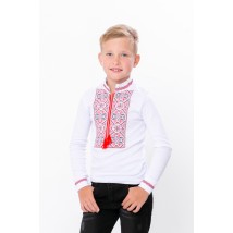 Embroidered long-sleeved shirt for a boy Nosy Svoe 98 White (6128-038-22-v1)
