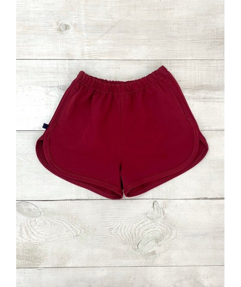 Shorts for girls Wear Your Own 152 Burgundy (6242-057-v79)