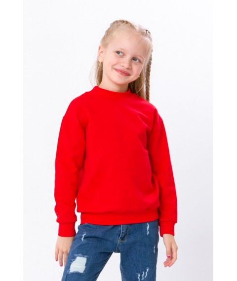 Sweatshirt for girls Wear Your Own 152 Red (6344-057-5-v26)