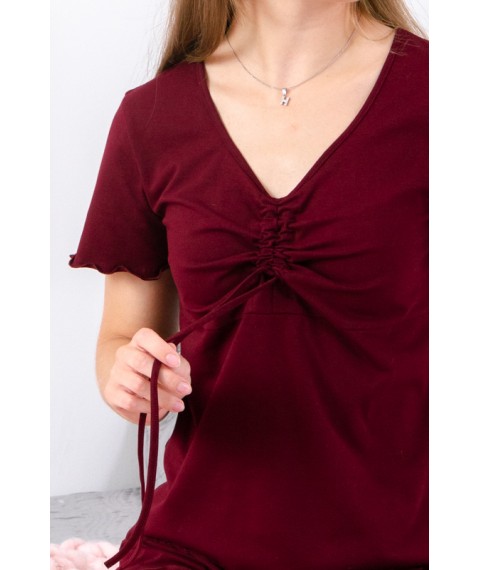 Комплект жіночий (футболка+шорти) Носи Своє 48 Червоний (8335-036-v7)