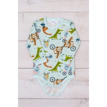 Baby bodysuit for a boy (with long sleeves) Wear Your Own 68 Green (5010-024-4-v12)
