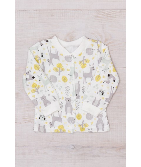Nursery blouse for a boy Nosy Svoe 68 White (5036-024-4-v6)