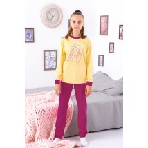 Pajamas for girls (teens) Wear Your Own 140 Raspberry (6076-001-33-2-1-v4)