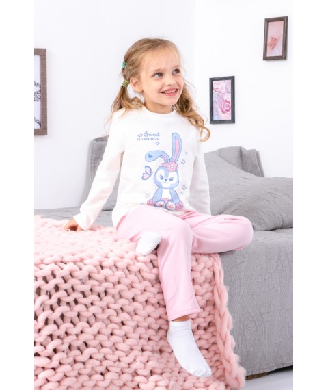 Pajamas for girls Wear Your Own 128 White (6076-023-33-5-v8)