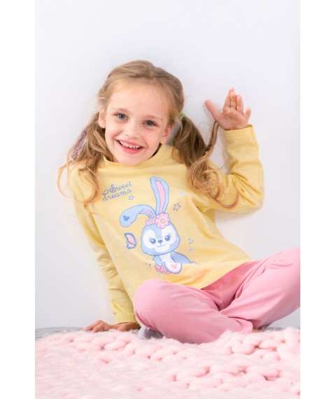 Pajamas for girls Wear Your Own 128 Yellow (6076-023-33-5-v9)