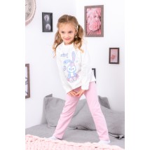 Pajamas for girls Wear Your Own 134 White (6076-023-33-5-v4)