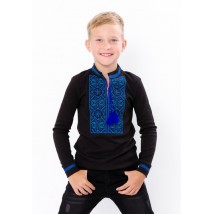 Embroidered long-sleeved shirt for a boy Nosy Svoye 146 Black (6128-015-22-v8)