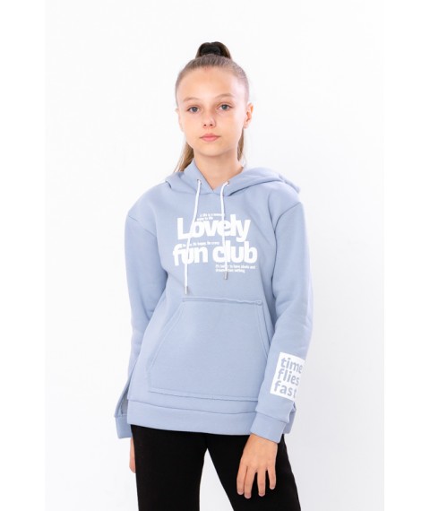 Hoodies for girls Wear Your Own 134 Blue (6161-025-33-5-v11)