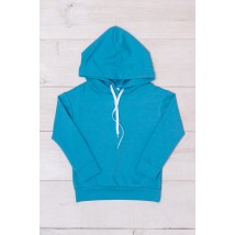 Boys' Hoodie Wear Your Own 122 Turquoise (6226-057-4-v10)
