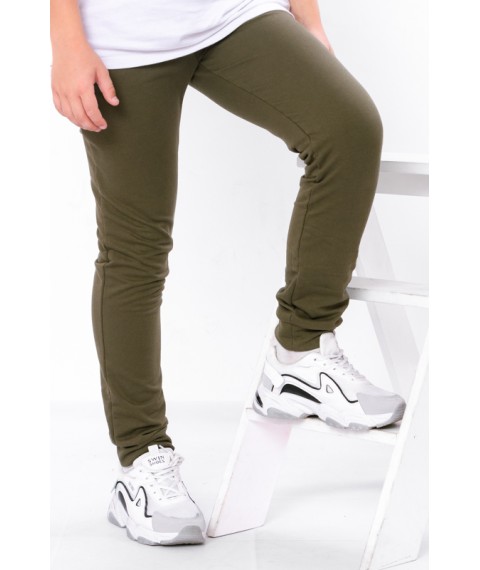 Pants for boys (teens) Wear Your Own 152 Green (6232-057-1-v4)