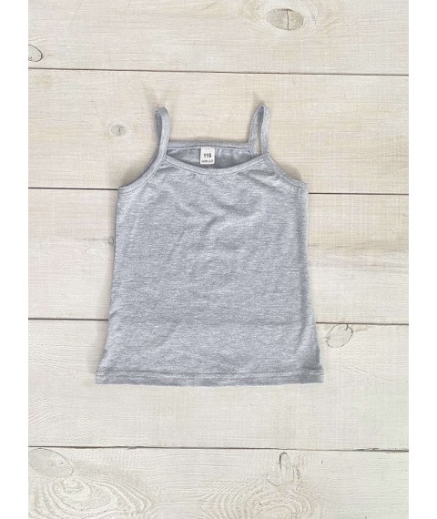 Tank top for girls Wear Your Own 110 Gray (6289-036-1-v14)
