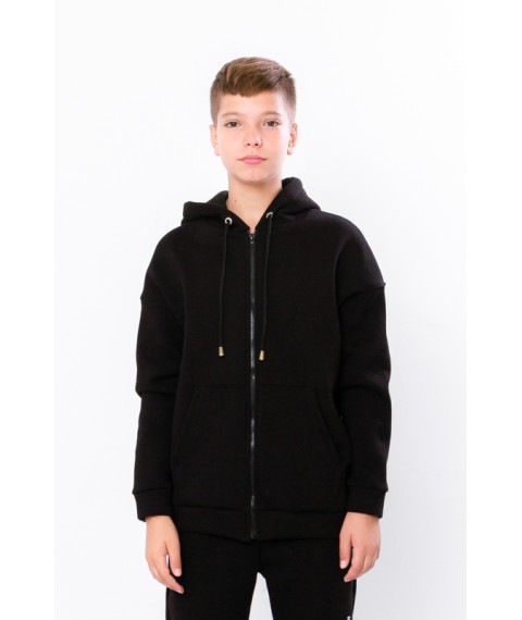 Hoodie for a boy (adolescent) Wear Your Own 158 Black (6395-025-1-v6)