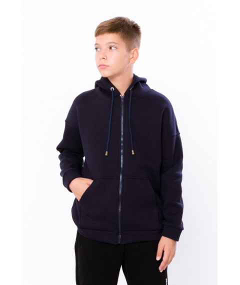 Hoodie for a boy (adolescent) Wear Your Own 146 Blue (6395-025-1-v3)