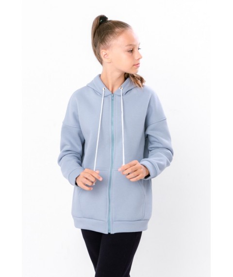 Hoodie for girls (teen) Wear Your Own 152 Blue (6395-025-2-v5)