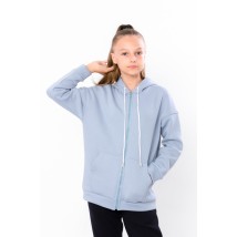 Hoodie for girls (teen) Wear Your Own 146 Blue (6395-025-2-v3)