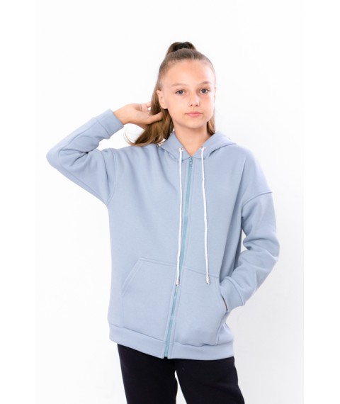 Hoodie for girls (teen) Wear Your Own 146 Blue (6395-025-2-v3)