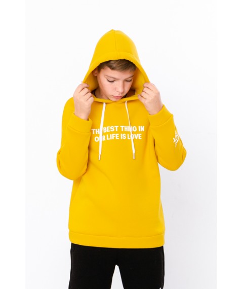 Hoodie for a boy (adolescent) Wear Your Own 152 Yellow (6399-025-33-v6)