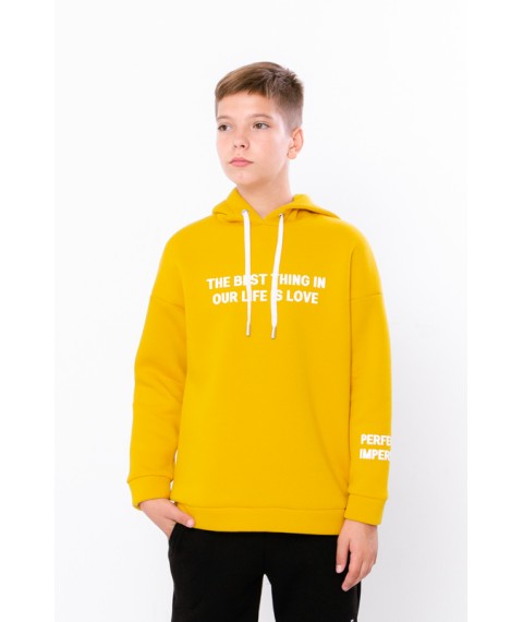 Hoodie for a boy (adolescent) Wear Your Own 152 Yellow (6399-025-33-v6)