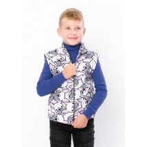Fleece vest for a boy Nosy Svoe 110 White (6401-028-4-v0)