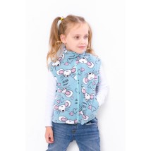 Fleece vest for a girl Nosy Svoe 110 Blue (6401-028-5-v1)