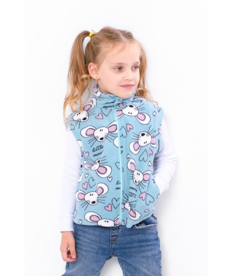 Fleece vest for girls Nosy Svoe 116 Blue (6401-028-5-v3)