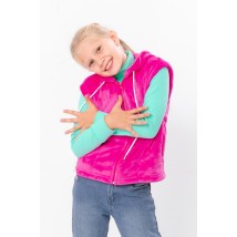 Vest for girls (with a hood) Nosy Svoe 134 Pink (6402-034-5-v8)