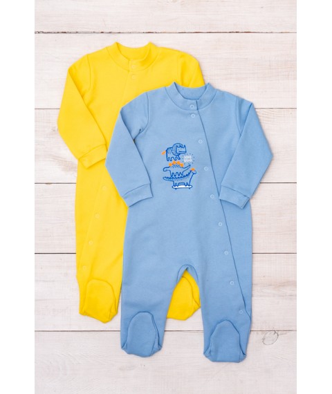 Nursery overalls for a boy Nosy Svoe 62 Yellow (5032-023-33-4-v0)