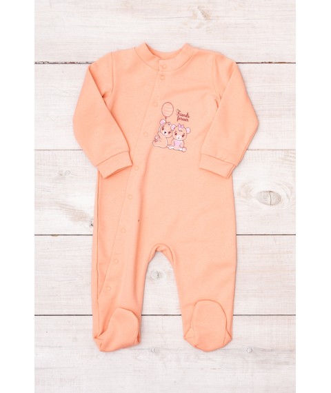 Nursery overalls for girls Nosy Svoe 68 Orange (5032-023-33-5-v1)