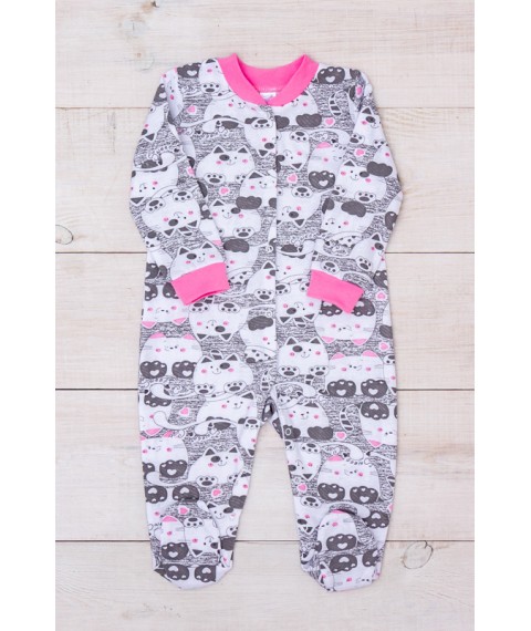 Nursery overalls for girls Nosy Svoe 62 Gray (5058-024-5-v1)