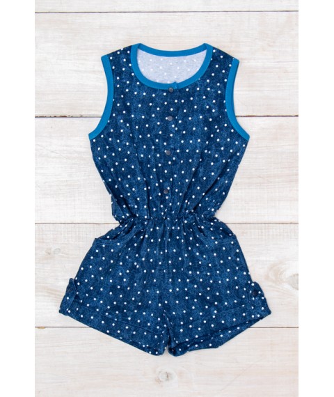 Overalls for girls Wear Your Own 98 Blue (6014-043-v19)