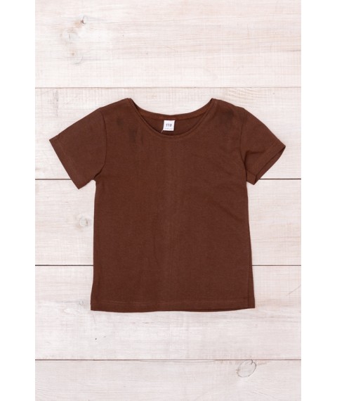 Children's T-shirt Wear Your Own 110 Brown (6021-001-1-v88)