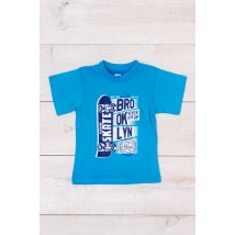 T-shirt for a boy Wear Your Own 98 Turquoise (6021-001-33-1-4-v109)