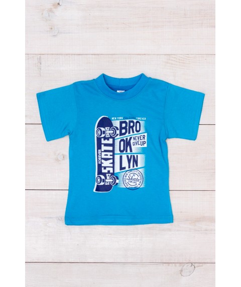 T-shirt for a boy Wear Your Own 98 Turquoise (6021-001-33-1-4-v109)