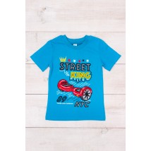 T-shirt for a boy Wear Your Own 128 Turquoise (6021-001-33-1-4-v22)