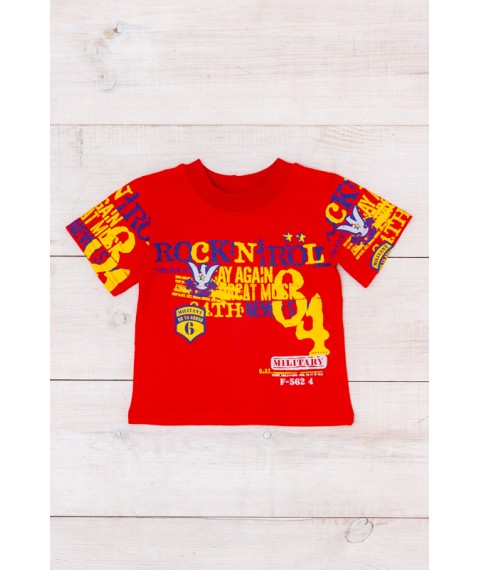 T-shirt for a boy Wear Your Own 98 Red (6021-001-33-1-4-v104)