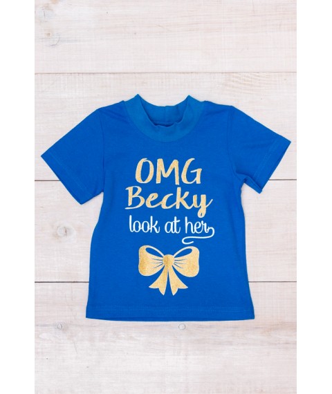 T-shirt for girls Wear Your Own 92 Blue (6021-001-33-1-5-v84)