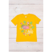 T-shirt for girls Wear Your Own 116 Yellow (6021-001-33-1-5-v43)