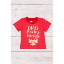 T-shirt for girls Wear Your Own 92 Red (6021-001-33-1-5-v79)
