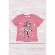 T-shirt for girls Wear Your Own 116 Pink (6021-001-33-1-5-v41)