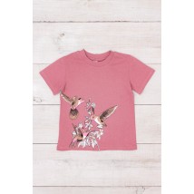 T-shirt for girls Wear Your Own 122 Pink (6021-001-33-1-5-v29)