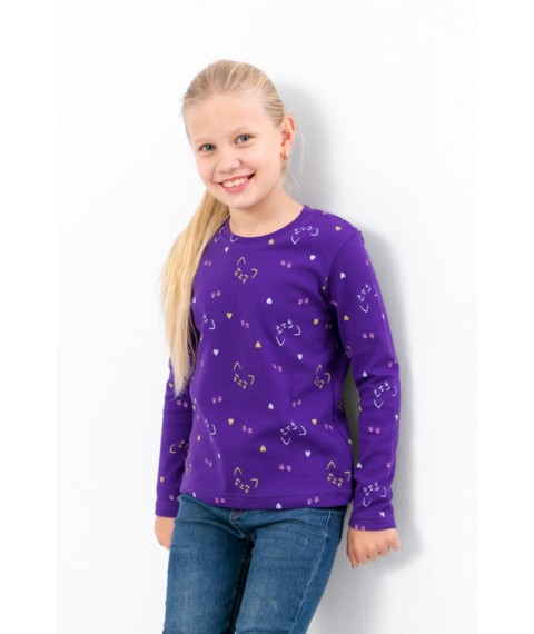 Jumper for girls Wear Your Own 134 Purple (6025-016-5-v10)